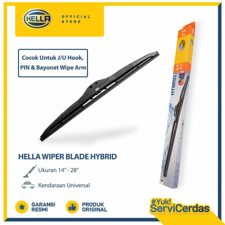 Wiper Mobil HELLA Hybrid (14" - 28") Per Pcs - Wiper Hybrid