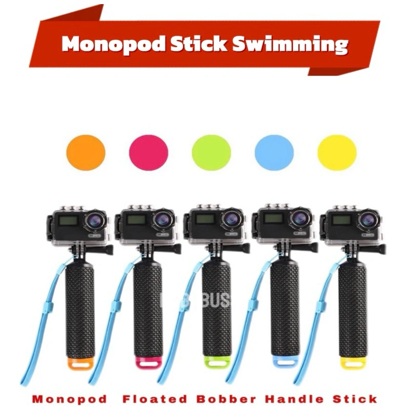 Monopod Floated Bobber handle Stick For Gopro Diving swimming Action Camera Silicone Coated selfie