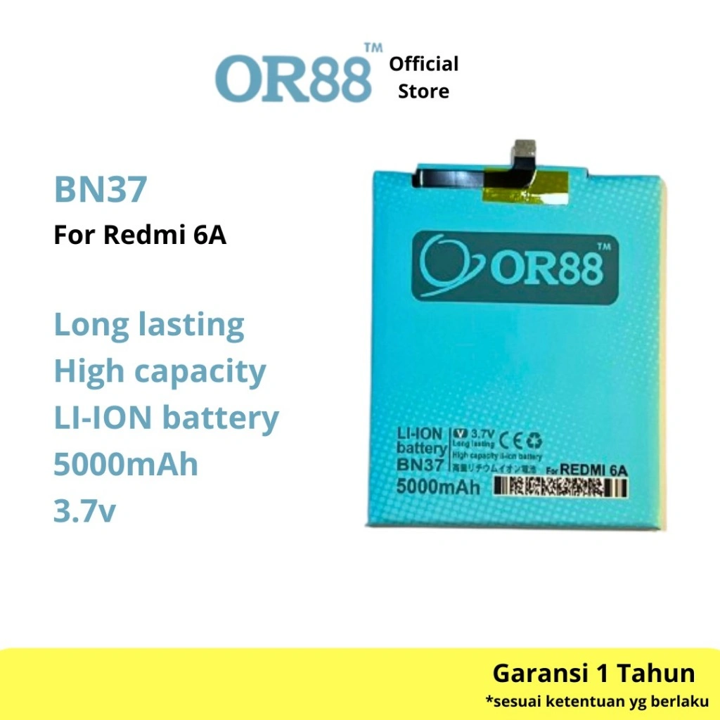 OR88 baterai batre battery double power xiaomi redmi 6 / redmi 6A /  mi 6 / mi 6a / BN37