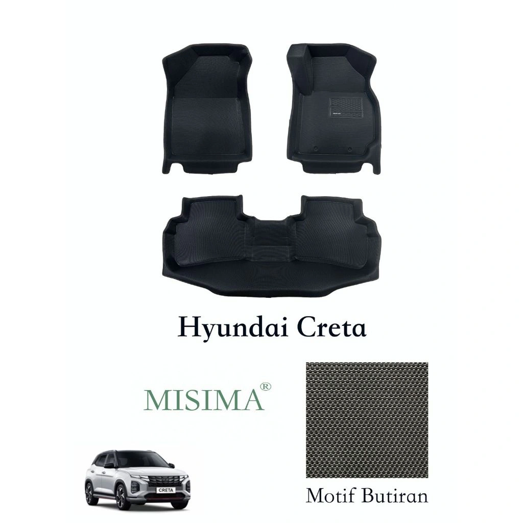 Karpet Mobil CRETA 5D MISIMA – Premium Anti Air & Anti Slip | Interior Elegan & Aman