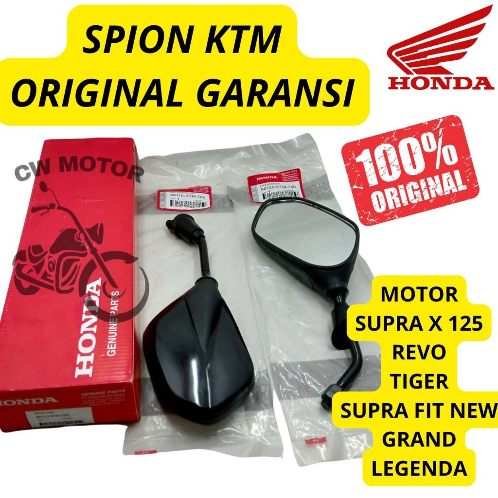 KACA SPION HONDA KODE KTM MOTOR SUPRA X 125 REVO TIGER SUPRA FIT NEW GRAND LEGENDA 100% ORIGINAL