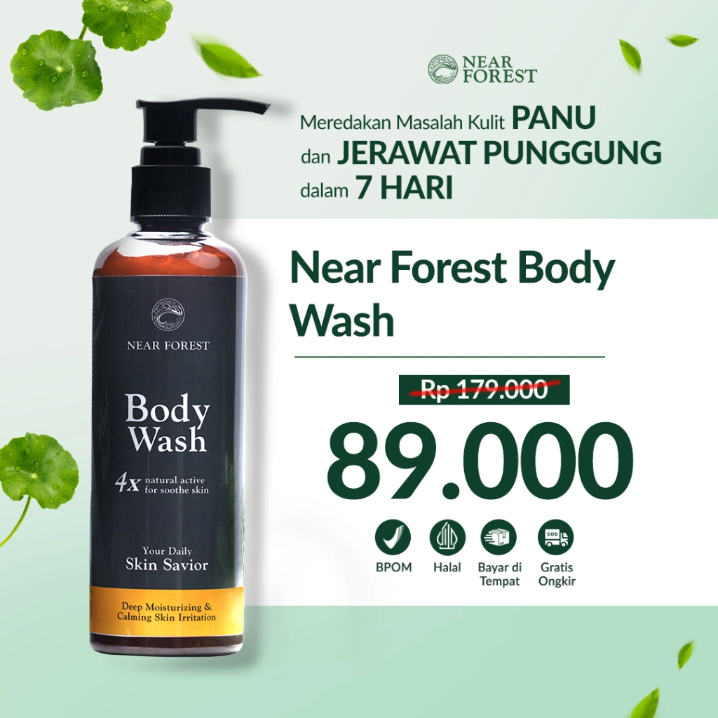 Near Forest Body Wash Sabun untuk Gatal Eksim dan Kulit Kering