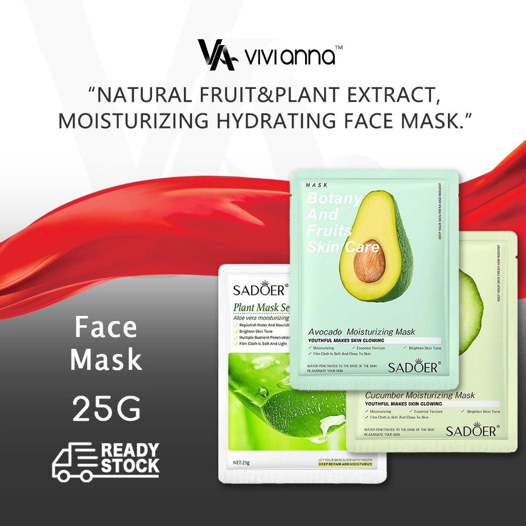 ⚡FLASH SALE⚡SADOER Face Masker 25g, SADOER Fruit Plant Extract, SADOER Moisturizing Hydrating Facial Mask
