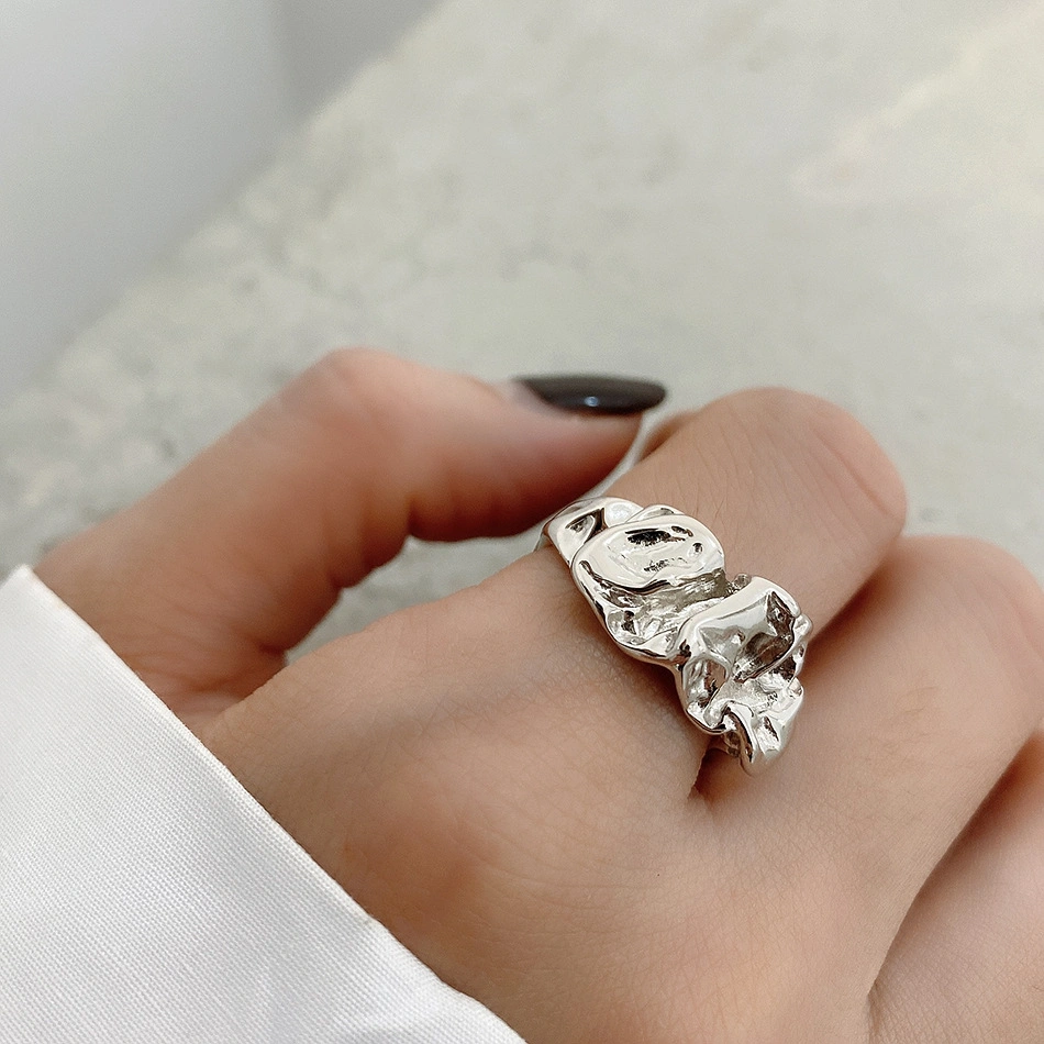 Liberteen - LYSS Cincin Wanita Stainless Steel 18k Gold Plated Kado Fashion Couple