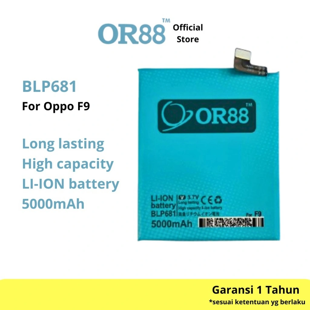 OR88 baterai batre battery double power oppo  R17 /  F9 / F9 Pro / Realme 2 Pro / BLP681