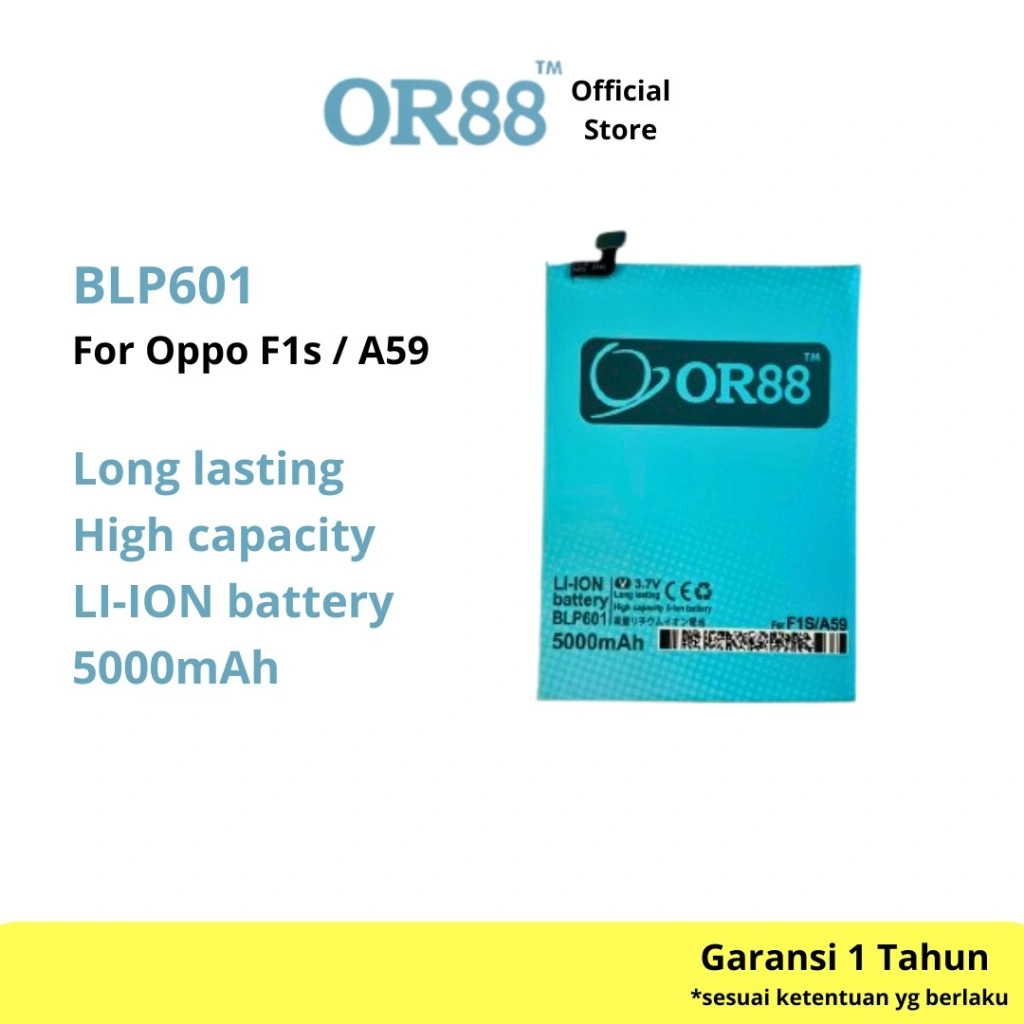 OR88 baterai batre battery double power oppo F1S / A59 / BLP601