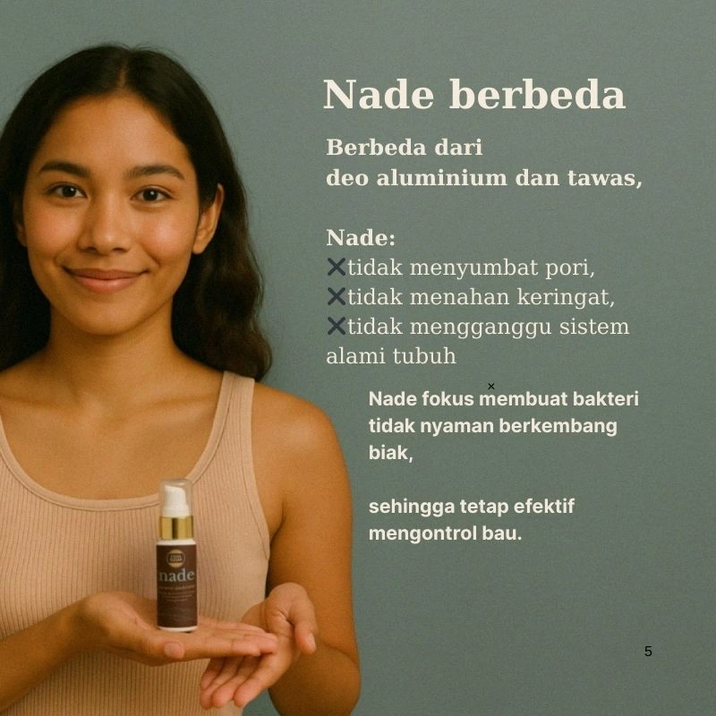 Deodorant Natural Bebas Tawas Aluminium Coolsugar Nade - Lembut dan Kuat Lawan Bau Badan