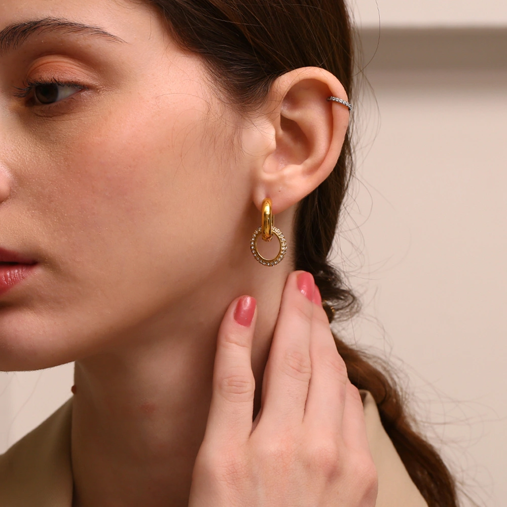 Liberteen - AYANA Anting Wanita Stainless Steel 18k Gold Plated Kado Fashion Couple