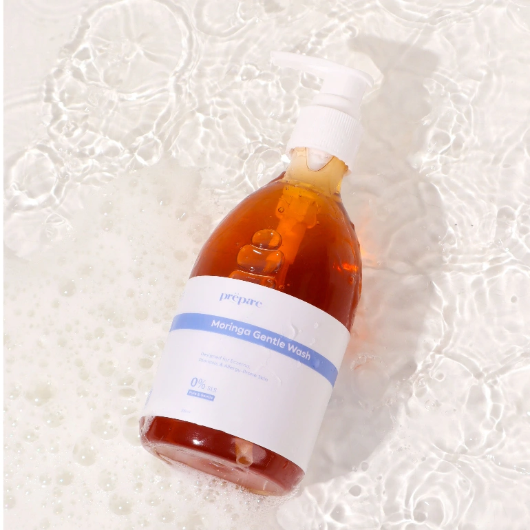 Prepare - Moringa Gentle Meredakan Gatal Body Wash Untuk Kulit Kering Menenangkan Kulit Sensitif
