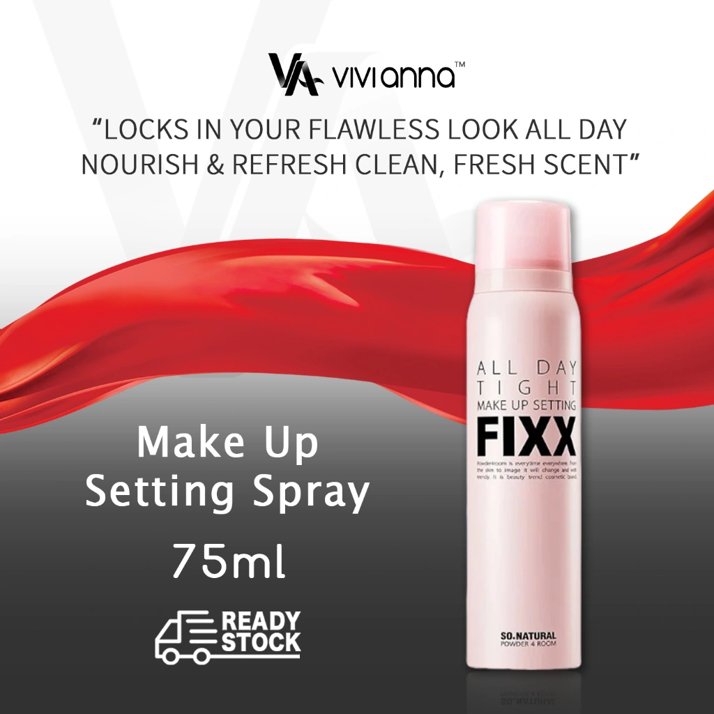 ⚡FLASH SALE⚡FIXX Setting Spray Korea, Setting Spray Kbeauty, Fixing Spray Tahan Lama, Makeup Fixer untuk Riasan Matte, So Natural All Day Long Wear, Makeup Tahan Lama, Hasil Matte Natural, Setting Spray Anti Minyak, Setting Spray Terbaik untuk Riasan