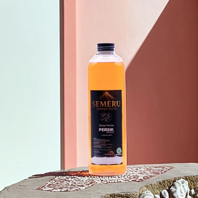 Semeru Sirup - Syrup Peach 500ml - Sirup Minuman Rasa Peach