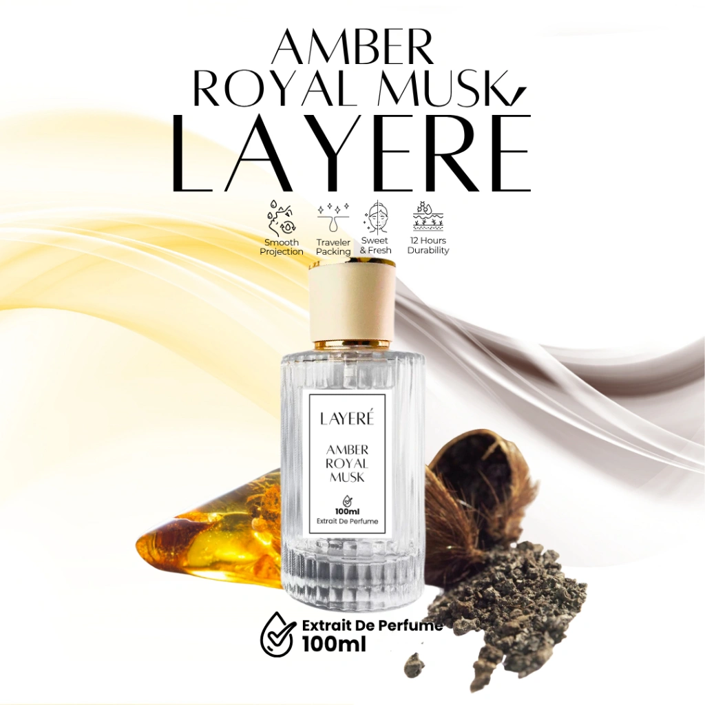 LAYERE Amber Royal Musk – Extrait 100ml Layered Perfume , Premium Long-lasting – Amber Musk Pinapple