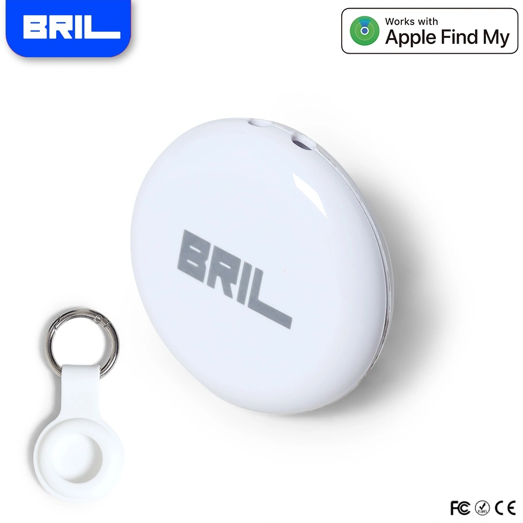 Bril Smart Finder Tag – Tracker Pelacak Lokasi Works with Apple Find My | Chip Resmi Apple Certified | Anti Hilang Kunci, Dompet, Tas,  Kucing, Anjing