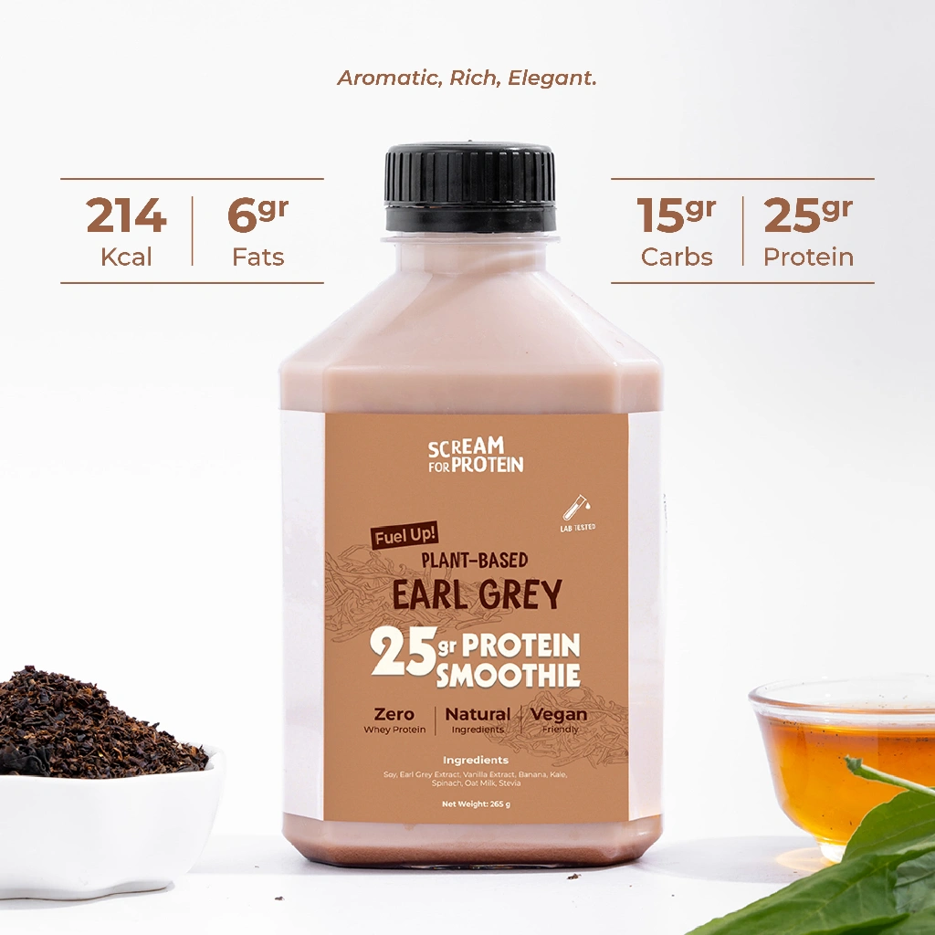 Fuel Up! Plant-Based Earl Grey - 25G Protein Smoothie - Vegan Friendly | Scream For Protein