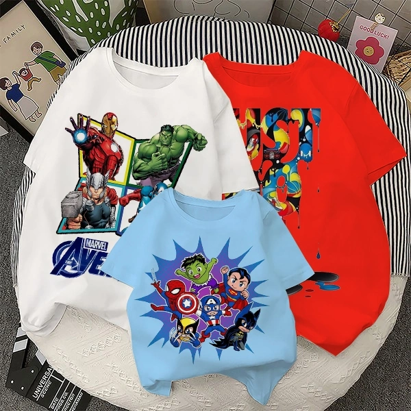 Herlin Collection_Kaos Couple/Keluarga MARVEL MEMBER ACTION_Kaos anak dan dewasa
