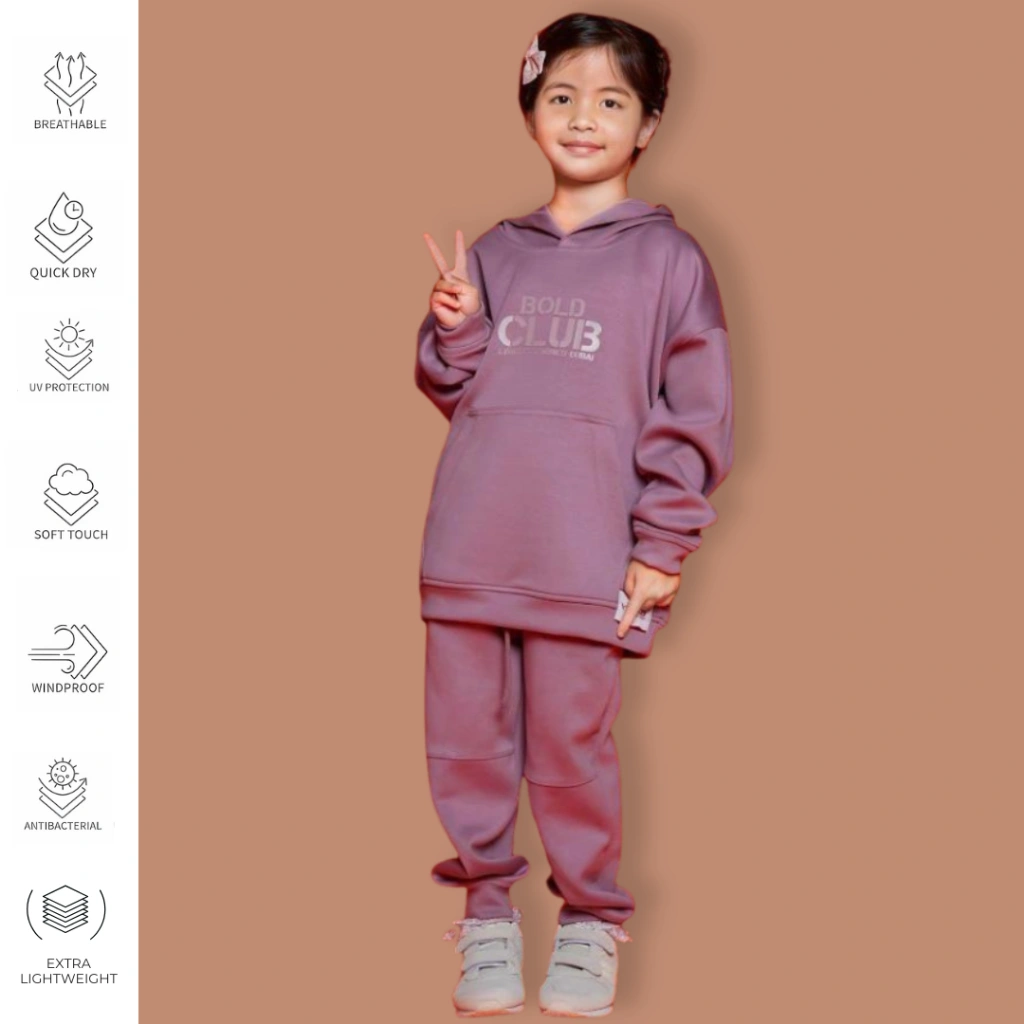 Track Suit Anak Premium Laki-Laki & Perempuan BOLD&KO |Hoodie & Jogger |Scuba Premium Adem |Oversize