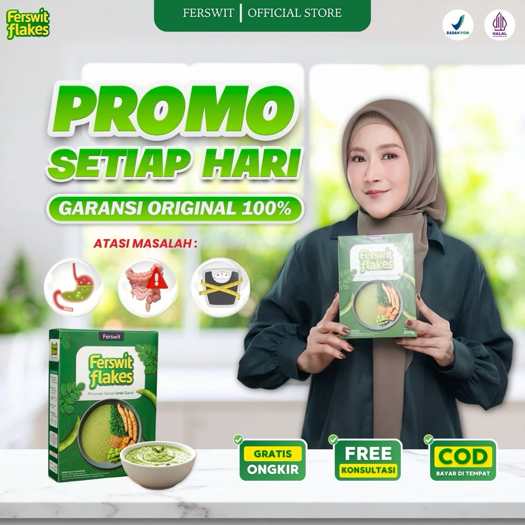 Ferswit Flakes untuk Asam Lambung, Gerd & Masalah Pencernaan 100% Original