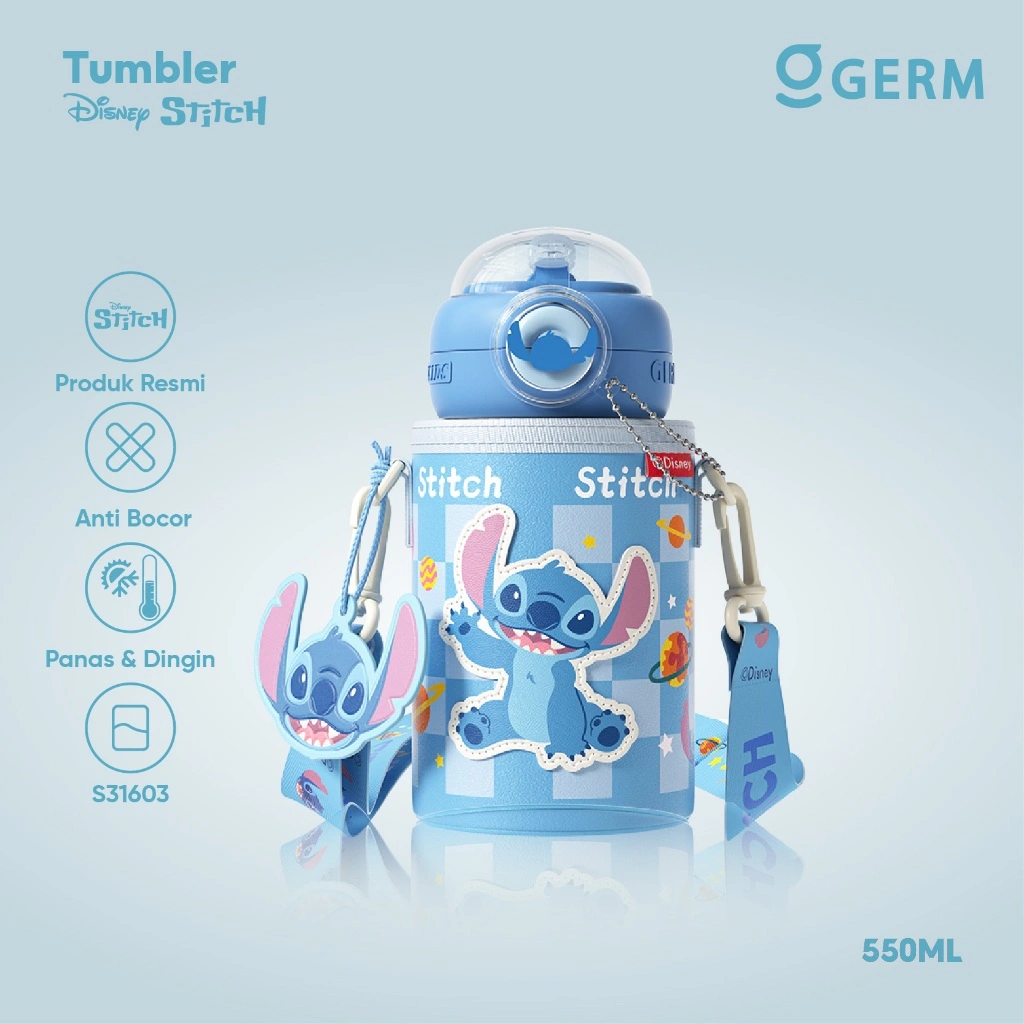 New GERM Disney Thermos Cup Anakanak S316 Gelas Termos Anak Stainless Steel Botol Air Olahraga 550Ml