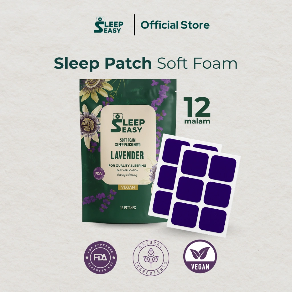 Sleep Easy | Melatonin Sleep Patch Soft Foam | 12 Malam