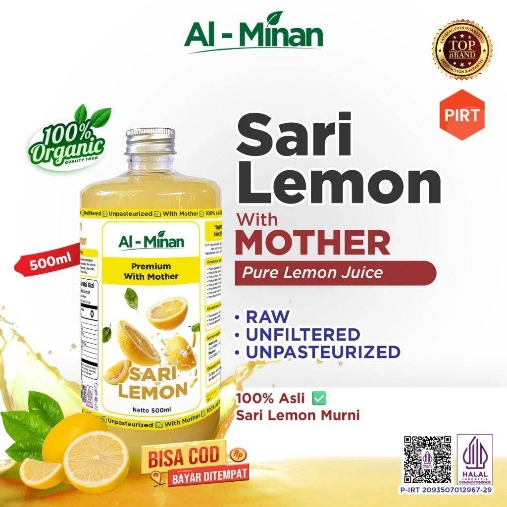 sari lemon murni asli promo aL-Minan sarilemon 500 ml premium organik