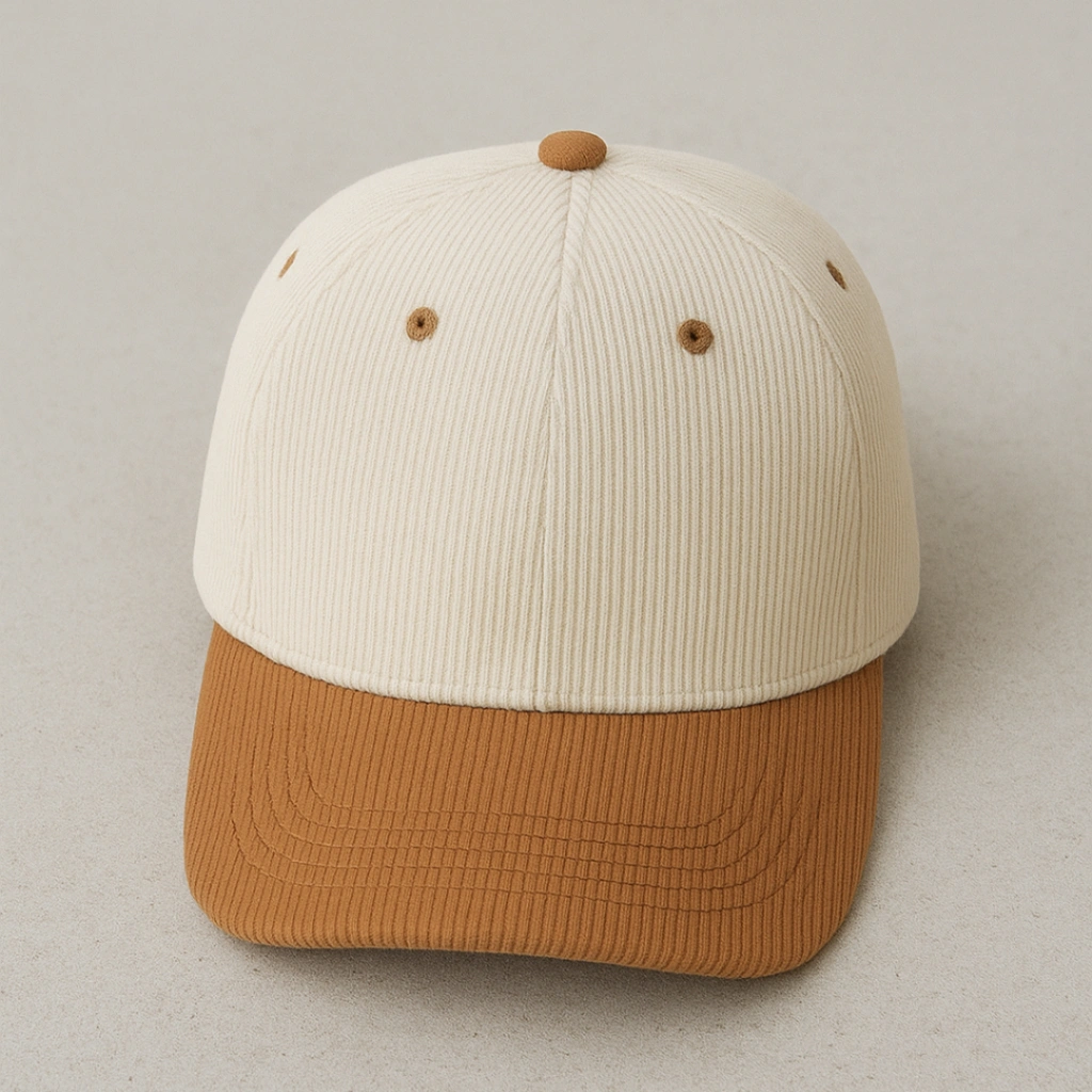 Topi Baseball Kombinasi Pria Wanita Bahan Corduroy Original (High Quality)