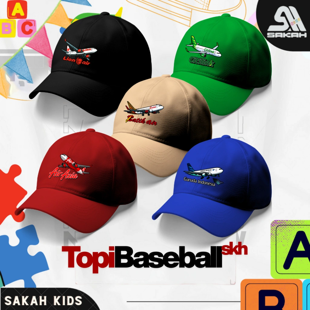 Topi Anak MASKAPAI PENERBANGAN PESAWAT PILOT