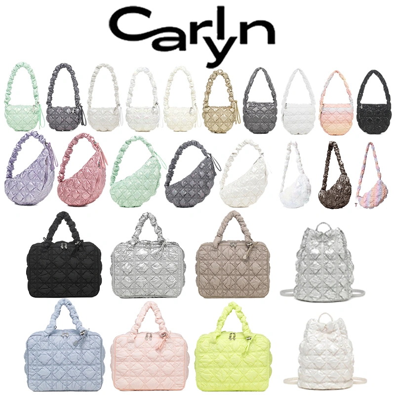 ORI Carlyn Tas Mini Clover Backpack/Soft Hologram /Travel Bag/Handle Shoulder Crossbody Bag