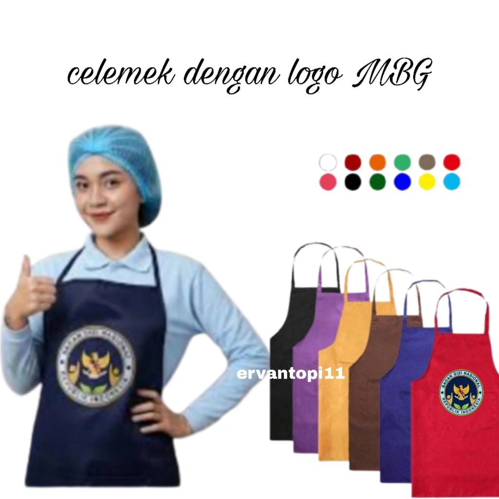 Celemek /apron mbg Termurah apron deawasa