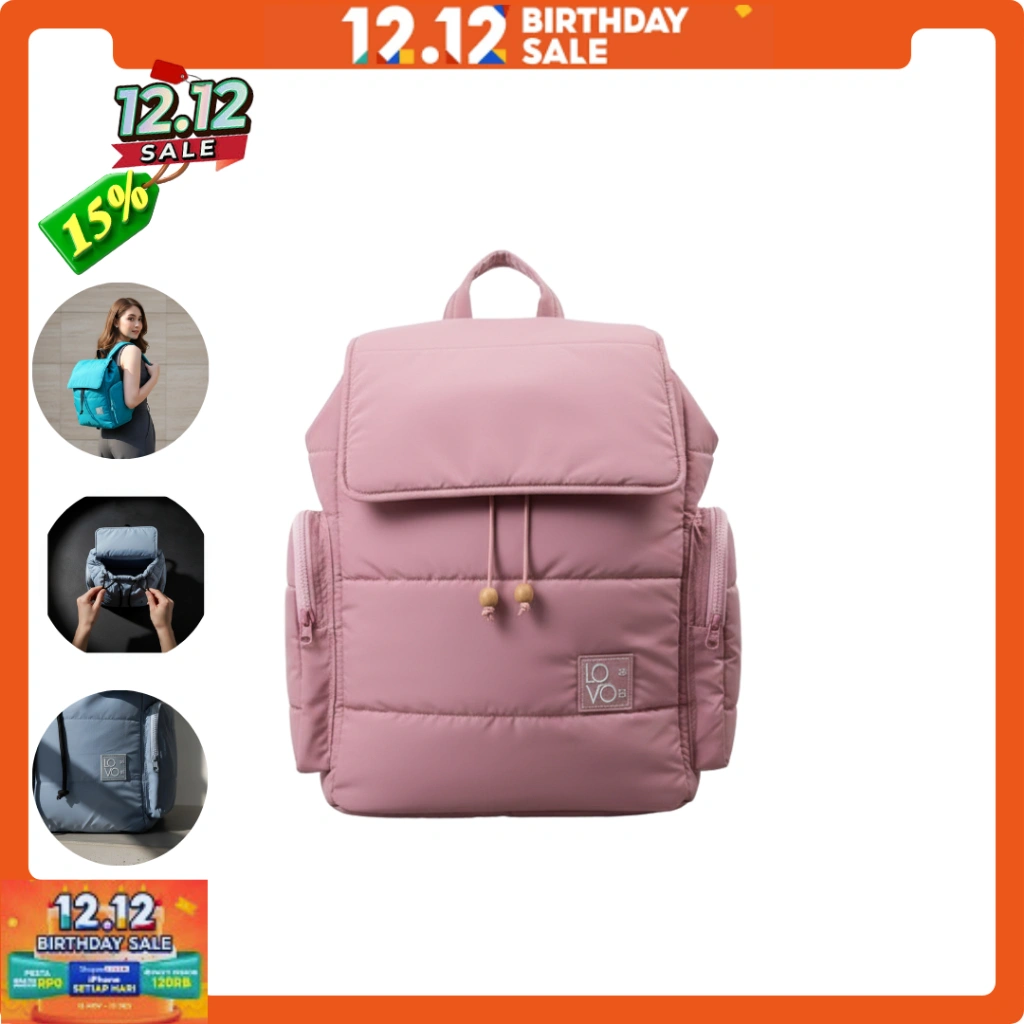 Lovo.id Ranse Laptop Backpack Sekolah anti air Unisex ESCORT Unita