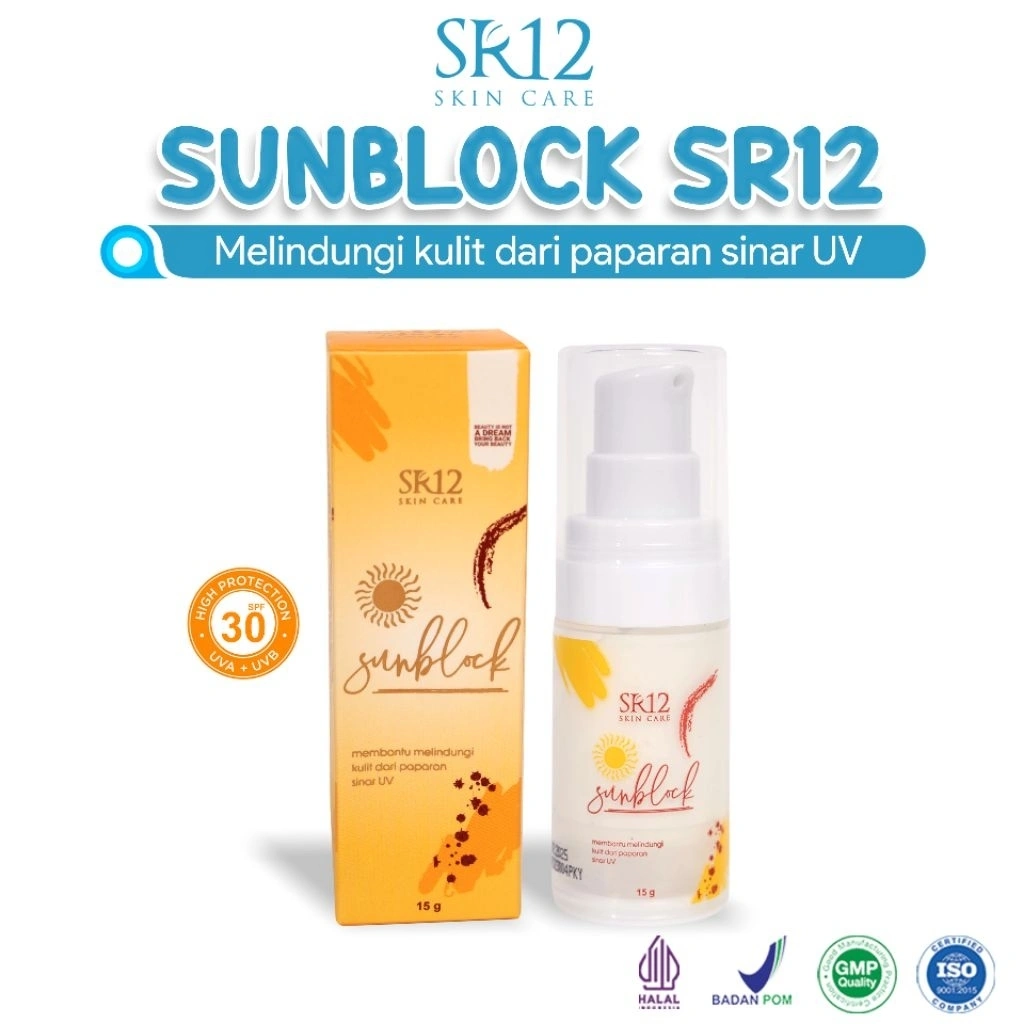 Sunscreen SPF 30 PA +++ Sunblock – Proteksi UV Harian untuk Kulit Glowing Sunblock Waterproof – Tahan Air & Cocok untuk Aktivitas Outdoor Sunblock Ringan – Tidak Lengket & Aman untuk Semua Jenis Kulit