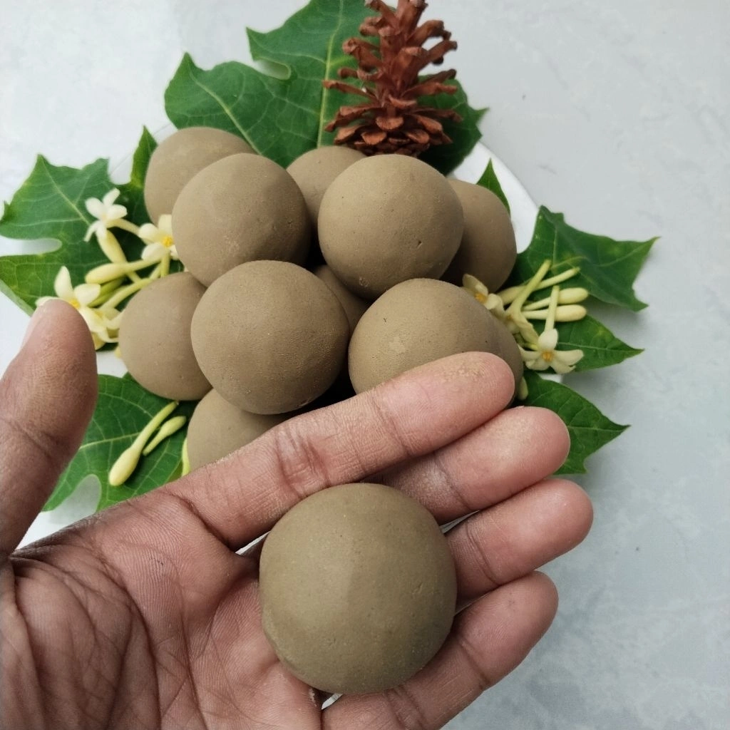 Ampo tanah liat/tanah lempung 20 pcs penghilang pahit daun pepaya