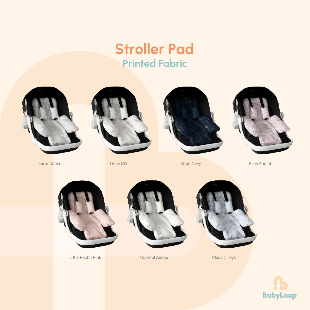 Alas Stroller - Stroller Pad Printed Fabric - Baby Loop