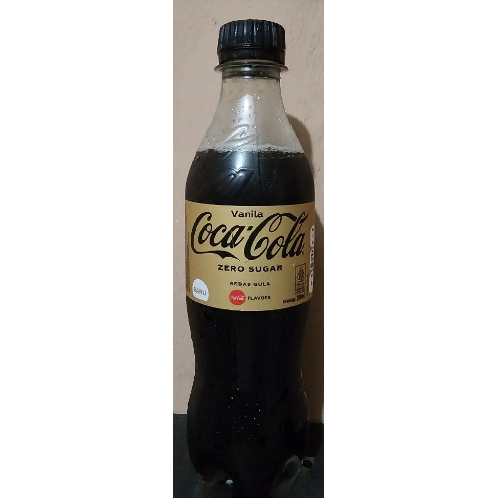 Coca Cola Soft Drink Vanila 390ml - Dengan Zero Sugar
