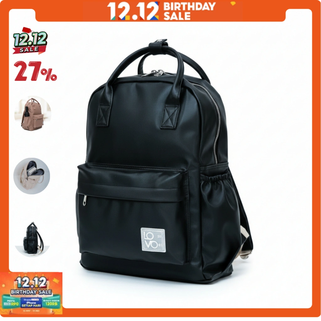 Lovo.id - Ransel Elody Big Size [BESAR] Tas Ransel Wanita Chesta