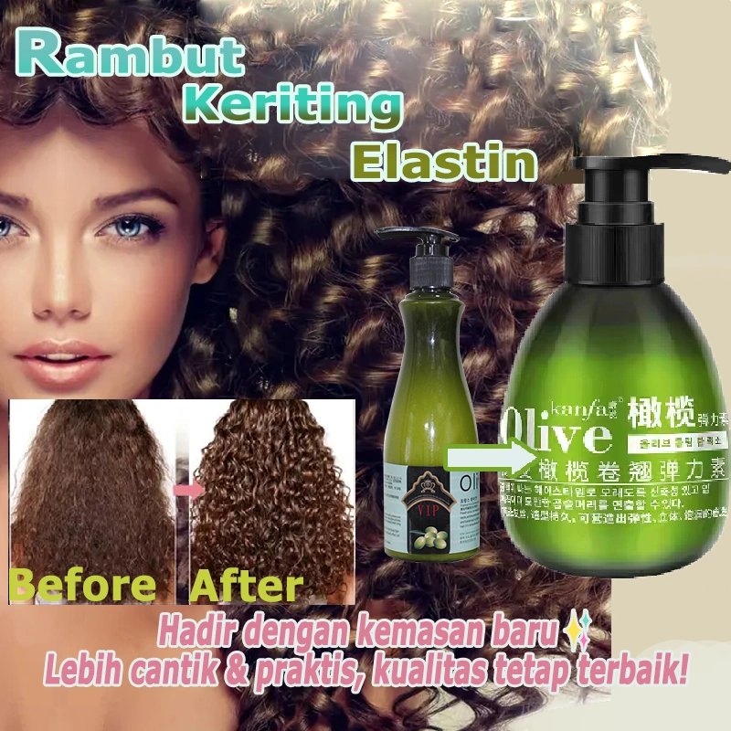 Gel Rambut Keriting Curl Cream Curling Cream Sculpting Curly Hair cream rambut keriting Perawatan Rambut Keriting curl cream Elastin