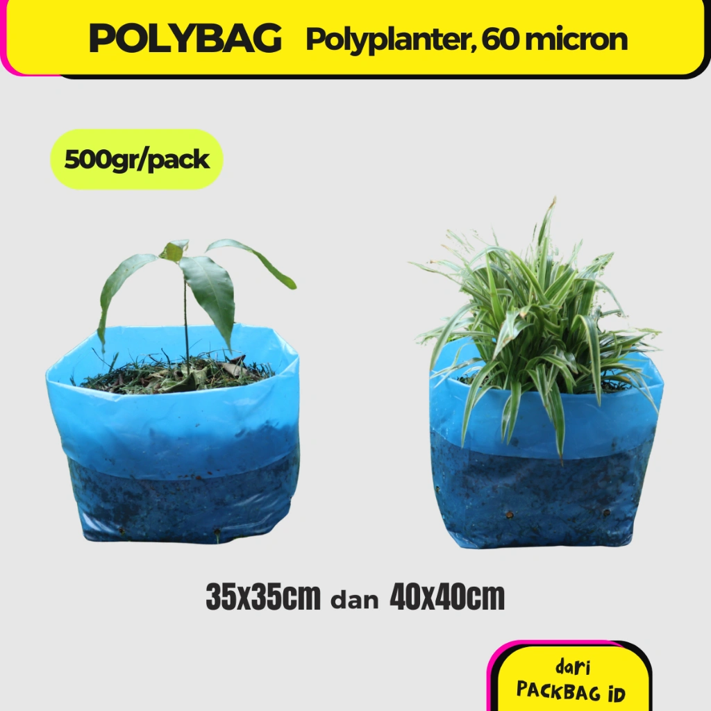 Plastik Polybag Tanaman, Poly Planter, Plastik Tanaman, Plastik benih, Pot Plastik Planter isi 500gr