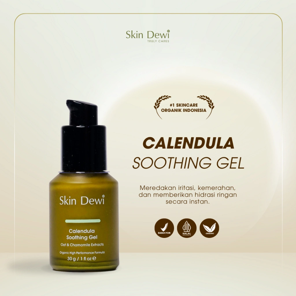 Skin Dewi | Serum | Skincare | Calendula Soothing Gel Kulit Sensitif & Iritasi | Skin Soothing Cream