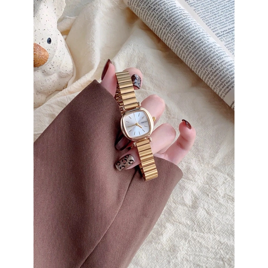 Barbee Jam Tangan Wanita Analog Naidu Kotak Fashion Korea Square
