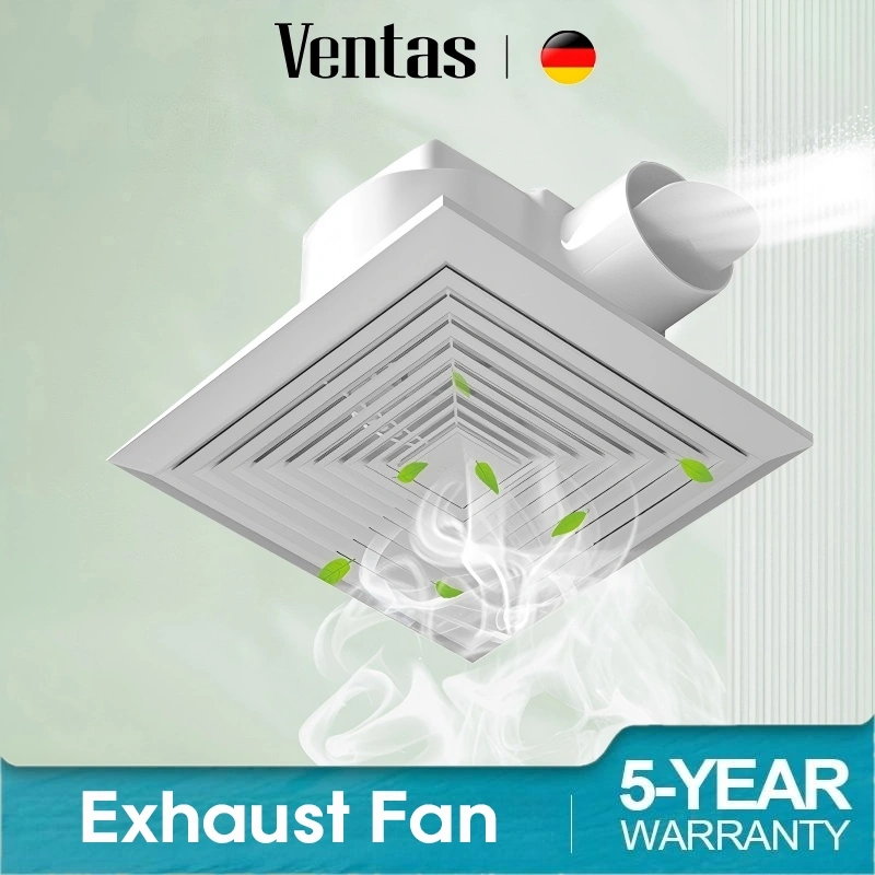 VENTAS Ducting Exhaust Fan Plafon 14 Inch kipas angin blower atap 12 inch Dinding TanpaTutup