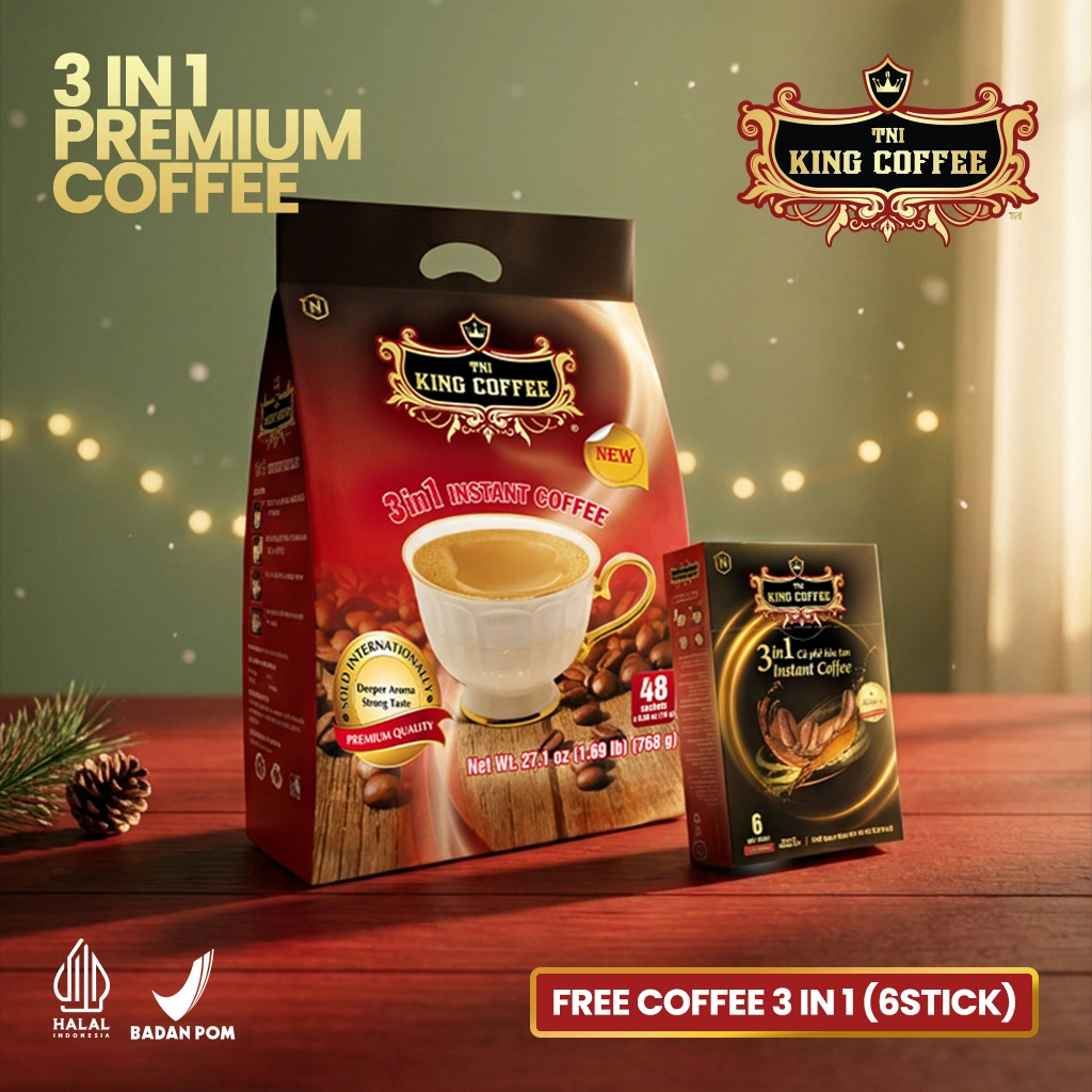 KOPI INSTAN IMPORT VIETNAM TRUNG NGUYEN KING COFFEE - 3 IN 1 ISI 48 STIK