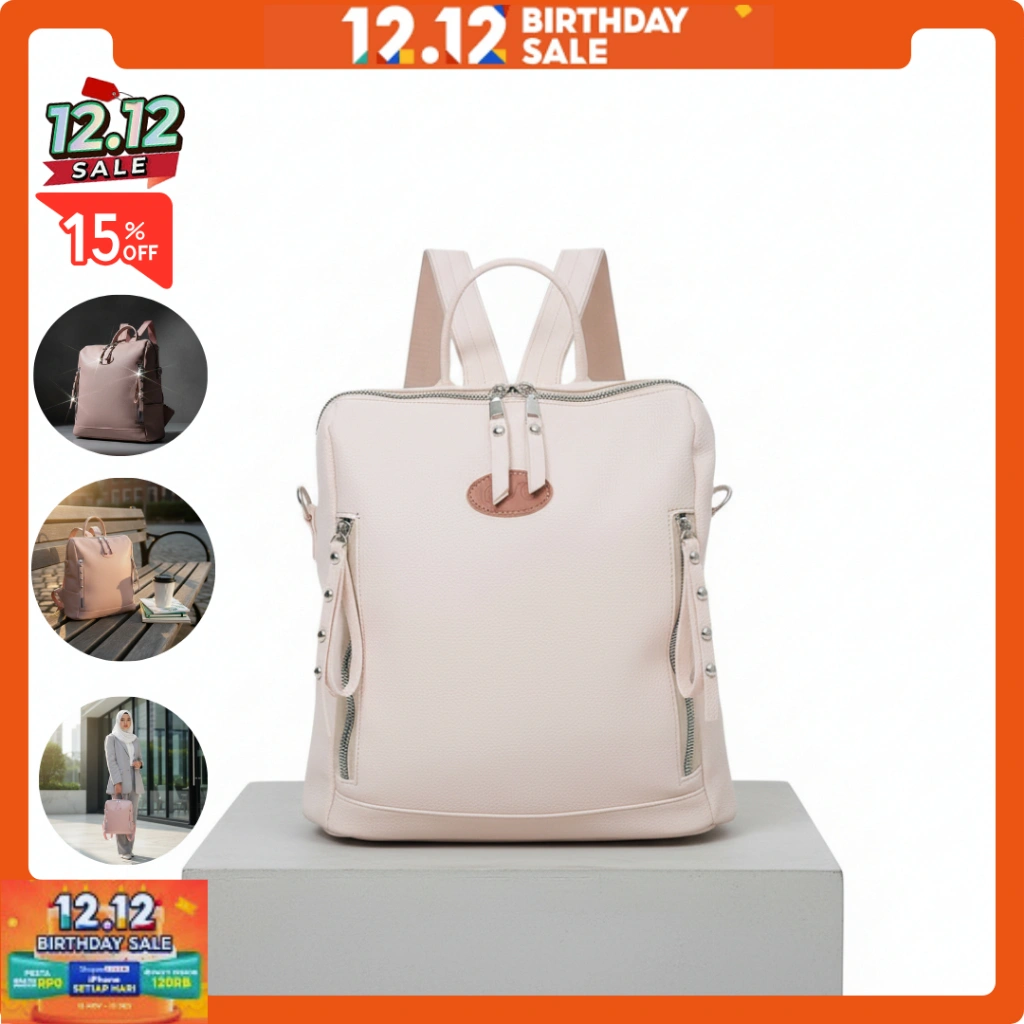 Lovo.id Ransel Wanita Multifungsi Bisa Selempang