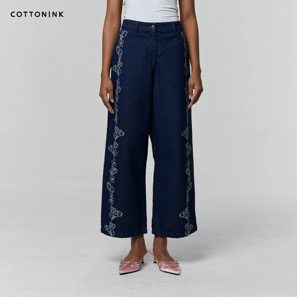 COTTONINK -  Bawahan Celana Panjang Wanita Denim Jona #AnniversaryCollection2025