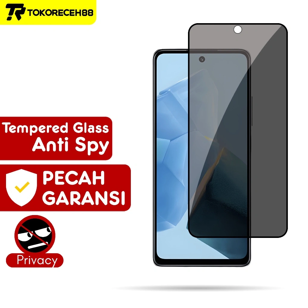 Tempered Glass Anti Spy Infinix GT 10 Pro Note 30 30 Pro Hot 30 30i 30 Play Note 10 11 Pro 12 12 Pro 11s Screenguard Privacy Temperglass Kaca