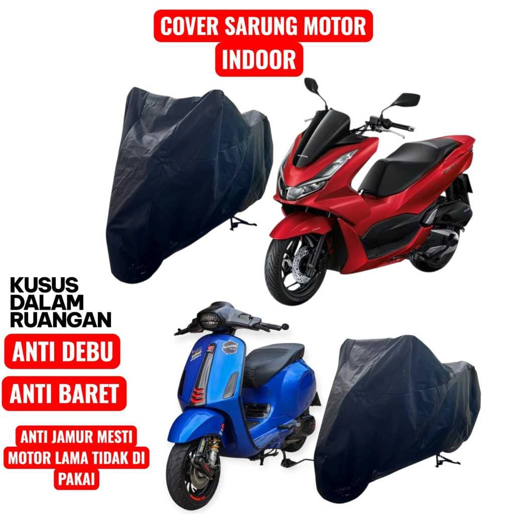 COVER SARUNG MOTOR BAHAN TEBAL ANTI DEBU DAN BARET,cover sarung motor beat,scoopy, aerox dll.