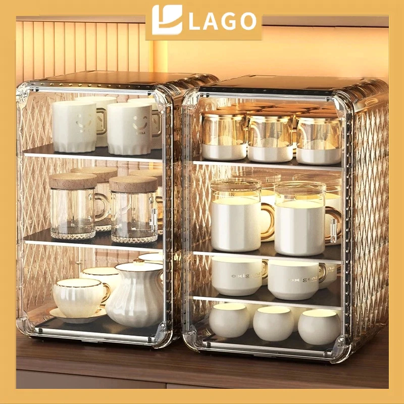 Tudung Saji Rak Makan Bertingkat Serbaguna Multifungsi Bahan Acrylic Food Organizer BPA Free