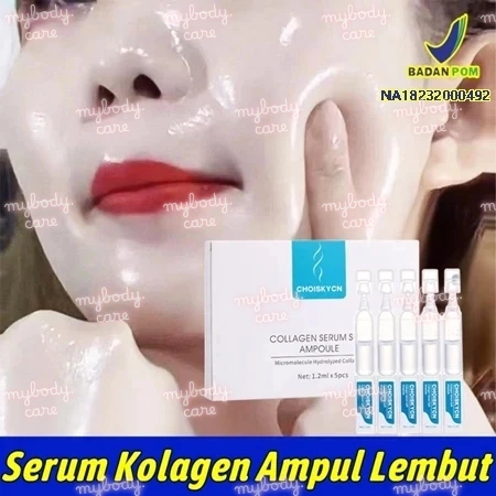 [BPOM] Collagen Soft Ampoule Serum 5x1.2ml Lembut untuk Kulit Sensitif Serum Collagen Brightening Skin Repair Semua Jenis Kulit Kolagen Murni Mengangkat Garis Pengencang Wajah Anti Penuaan Pore Minimizer Serum Barrier Care 15 % Kolagen Murni
