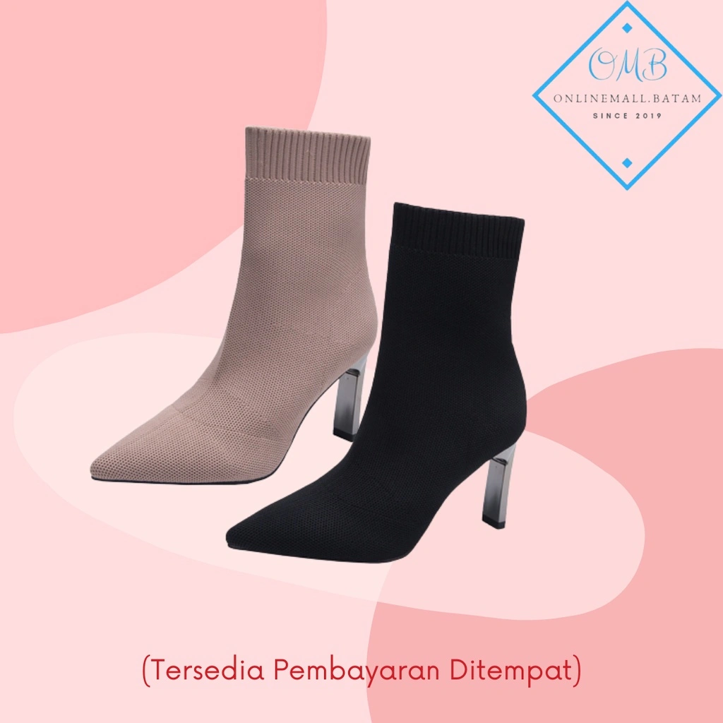 Sepatu Wanita Hak Tinggi Ankle Boots Fashion 268 onlinemall