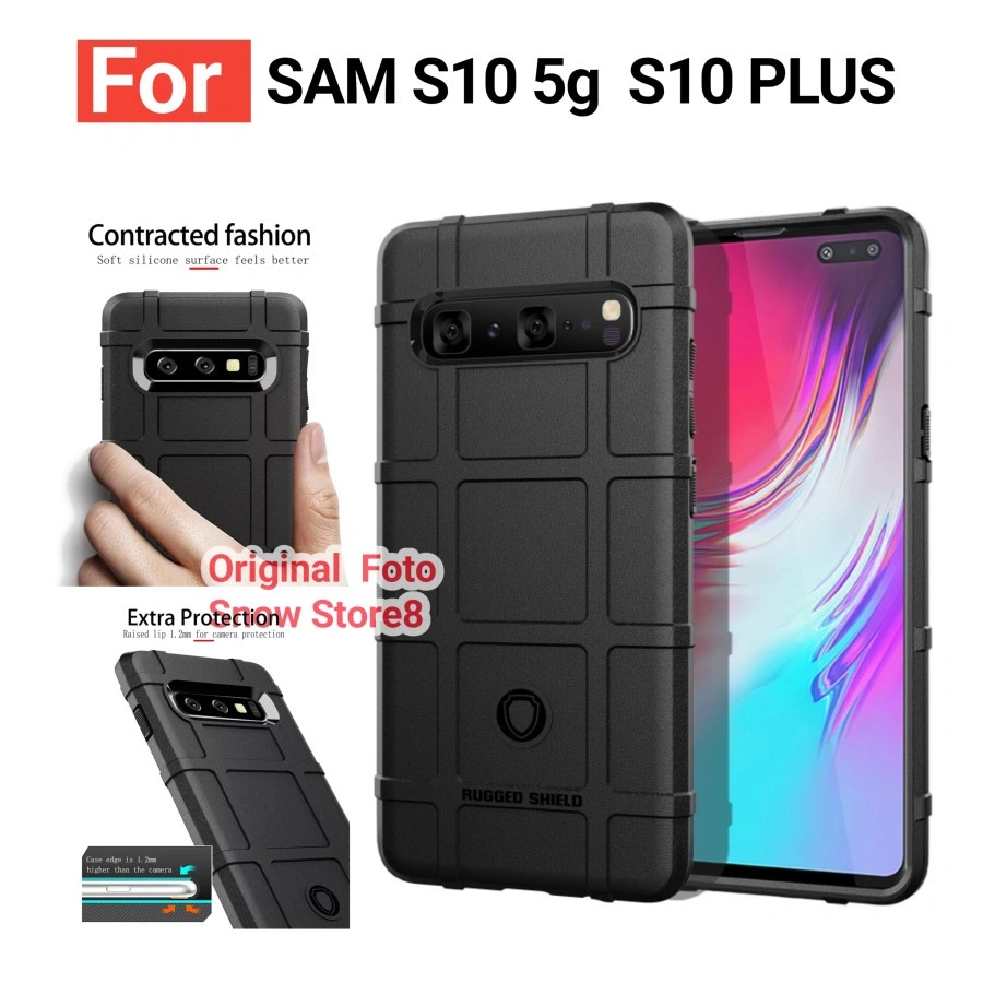 Case Samsung S10 Plus S10 5G Case Rugged Shield Armor Softcase Casing