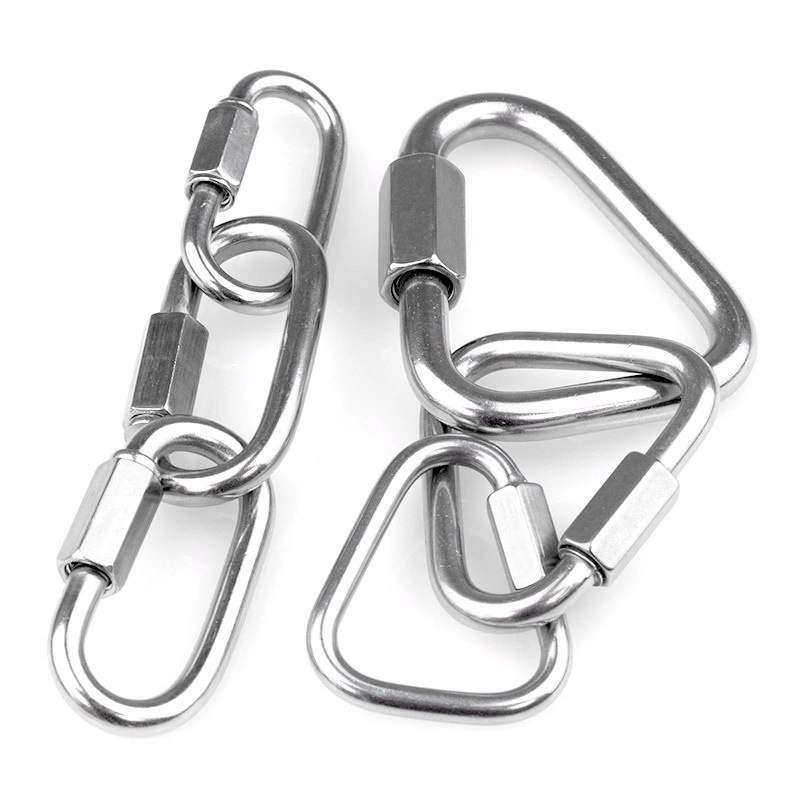Screw Lock Climbing Gear Carabiner Quick Links Safety Snap Hook