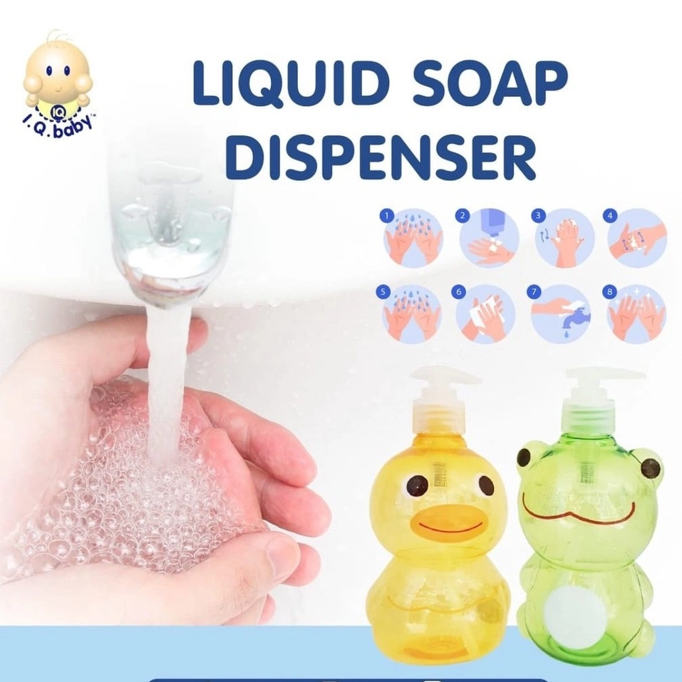 I.Q. BABY Tempat Sabun Cuci Tangan , Sabun Cuci Piring , Peralatan Mandi motif Bebek dan Kodok